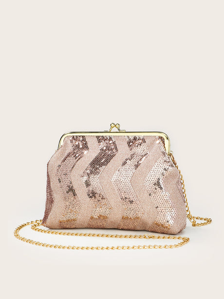 Buy SHEIN Sequins Decor Chain Novelty Bag School Bag For Graduate, Teen Girls, Freshman, Sophomore, Junior & Senior In College, University & High School, Perfect For Outdoors ,Travel & Back To School in Pakistan