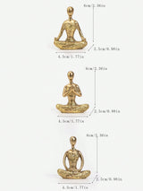 Buy SHEIN Set Of 3 Yoga Girl Figurine Miniature Ornament in Pakistan