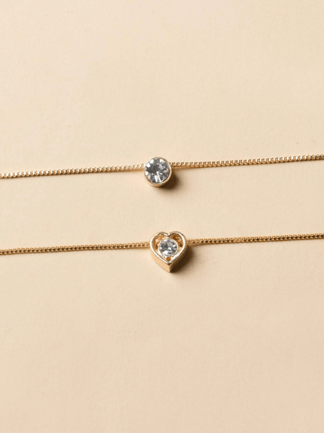 Buy Shein Heart Charm Layered Necklace in Pakistan