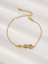 Buy Shein Rhinestone Decor Guitar Decor Chain Bracelet 1pc in Pakistan