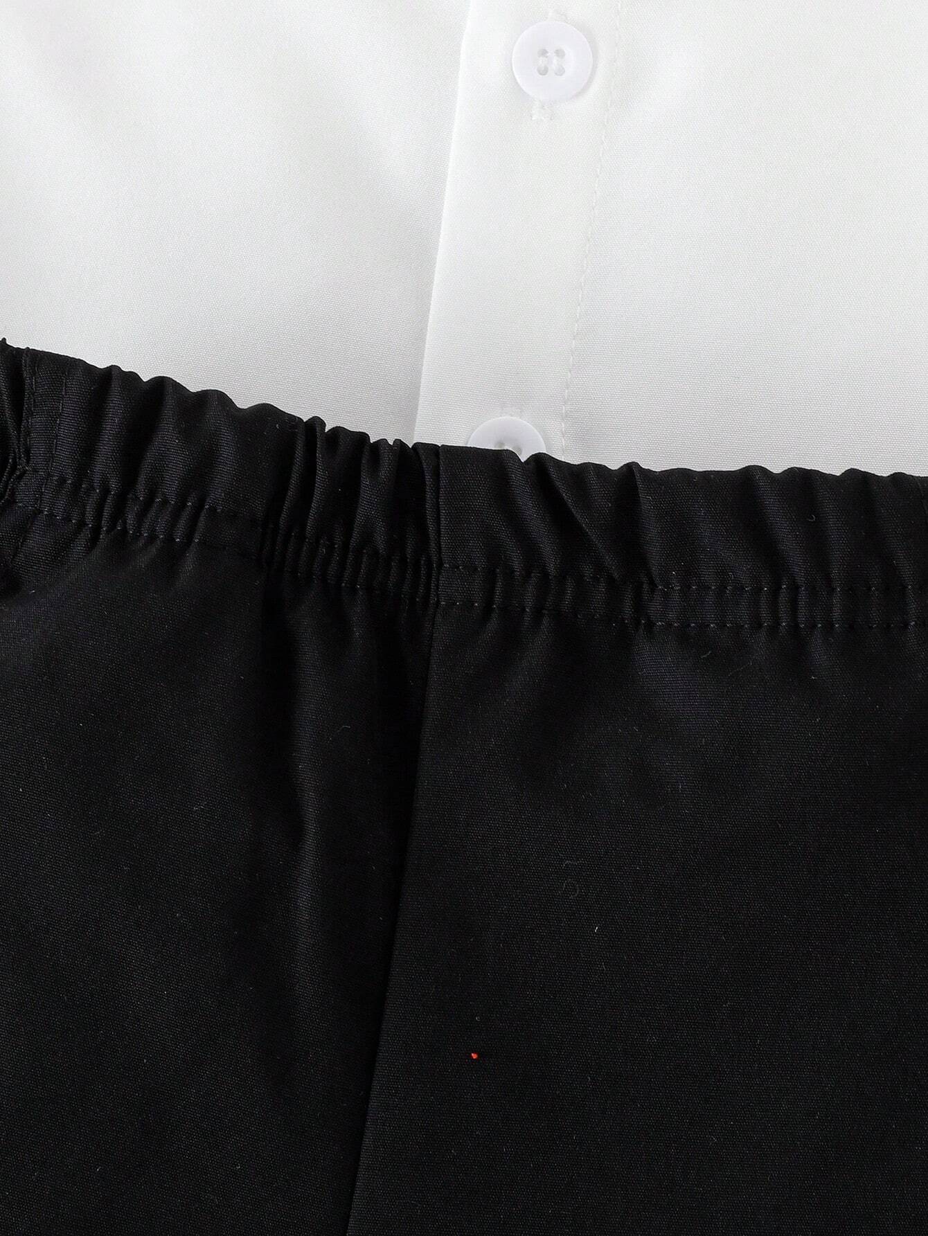 Buy SHEIN Souflis Baby Boy Bow Front Shirt & Shorts & Tee in Pakistan