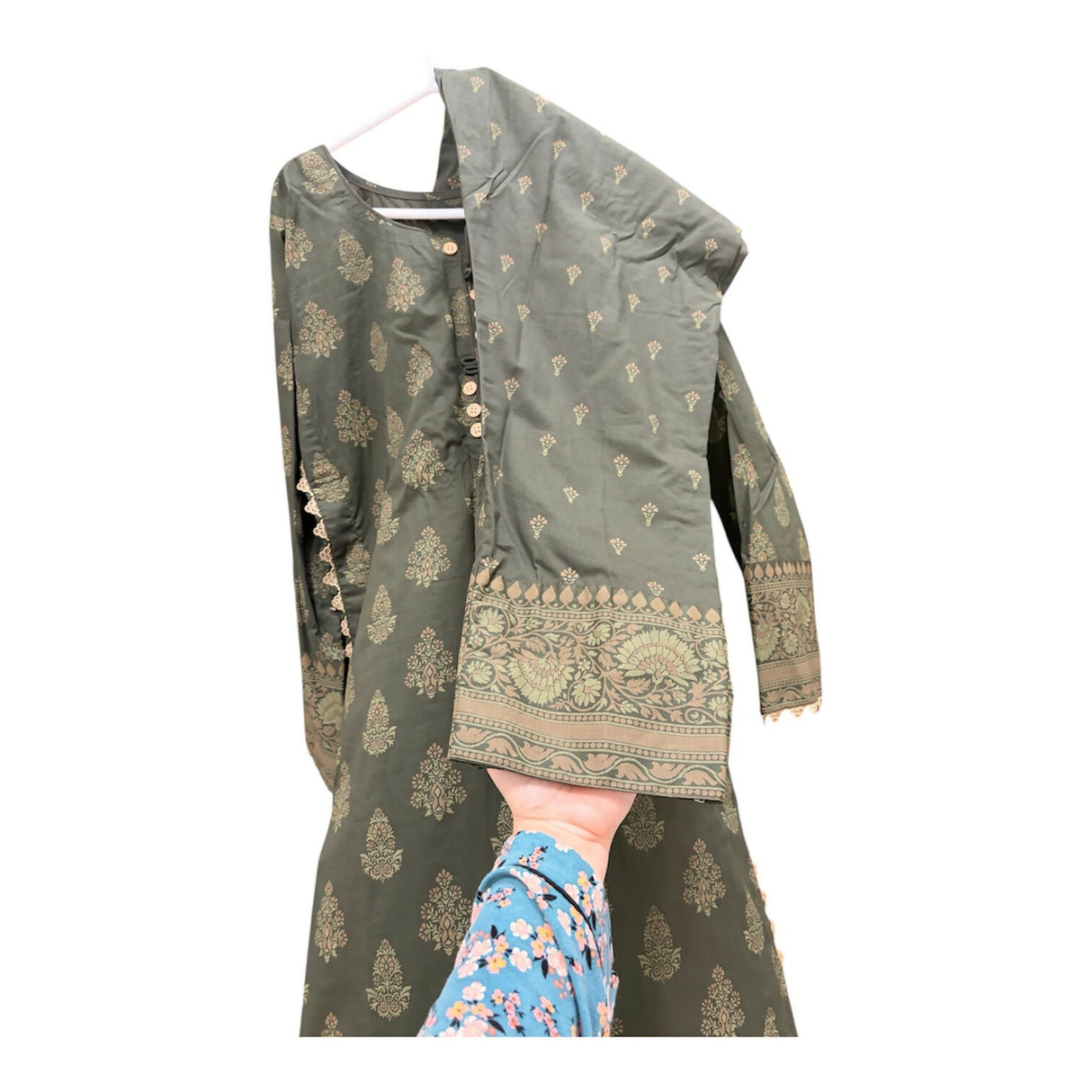 Sapphire | Women Branded Kurta | Small | Green | Worn Once
