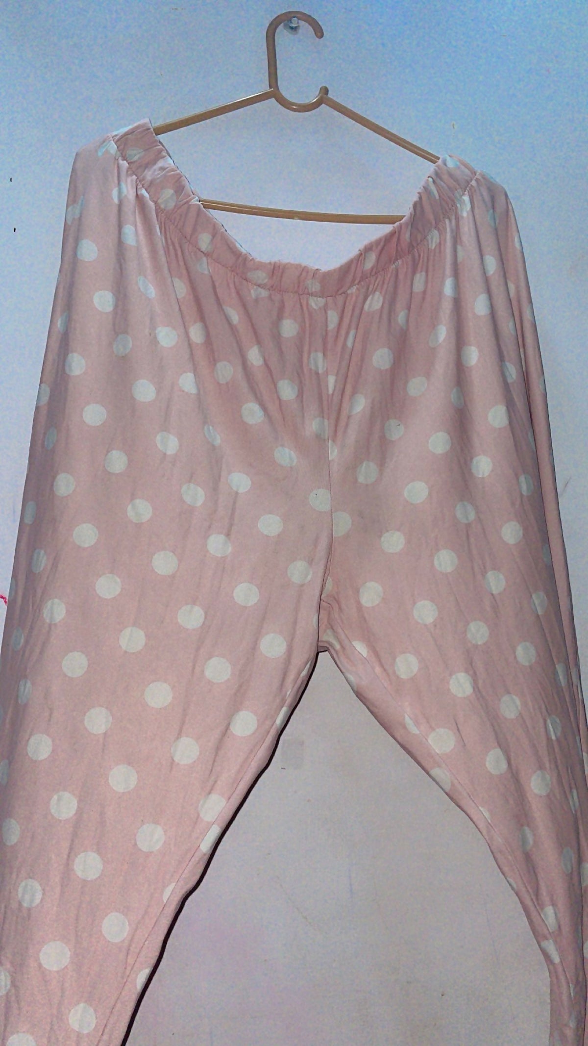 Pink Polka Dots Trouser | Women Bottom & Pants | Large | Preloved