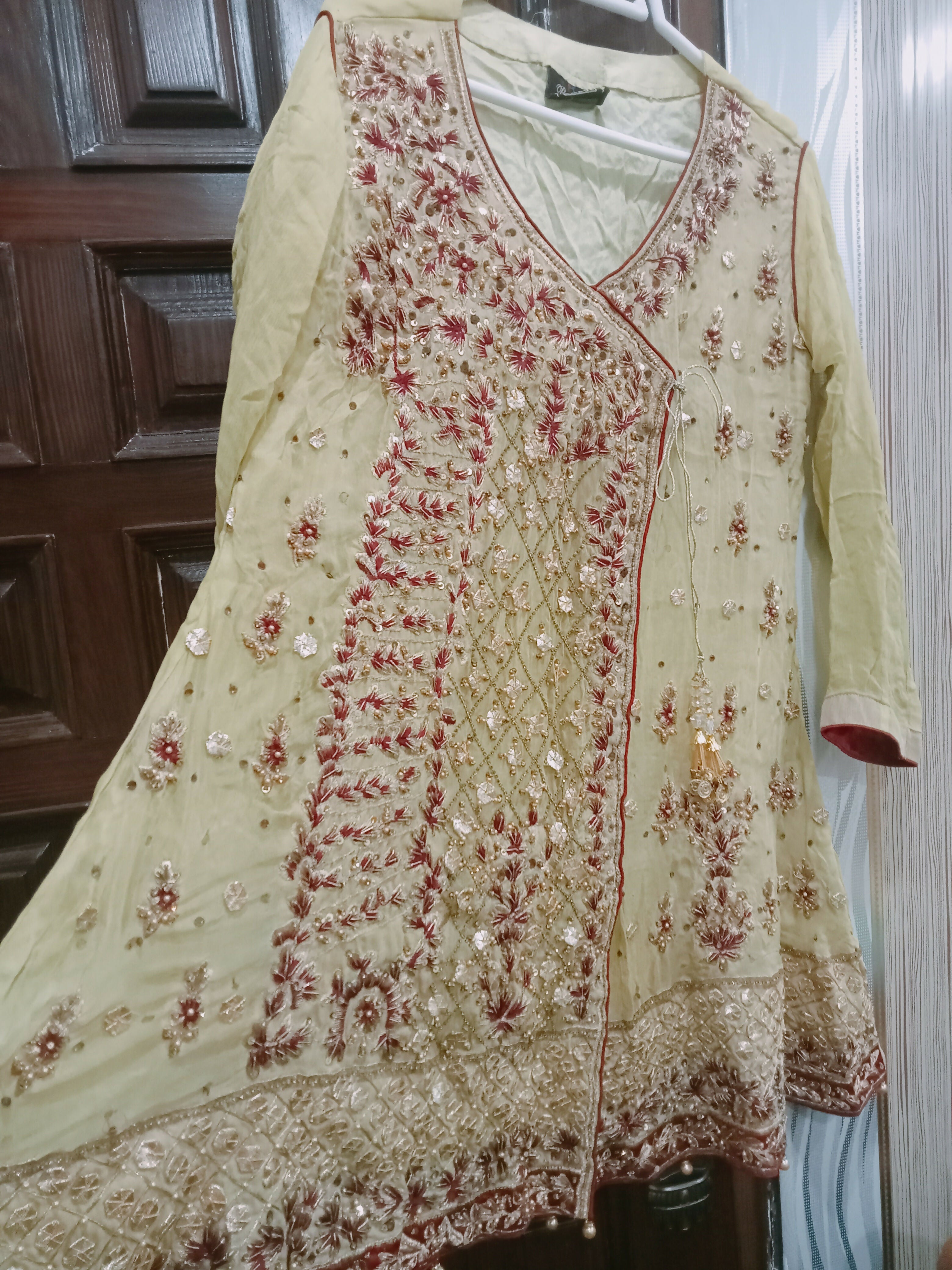 Stone work Sharara Suit | Women Locally Made Formals | Large | Worn Once