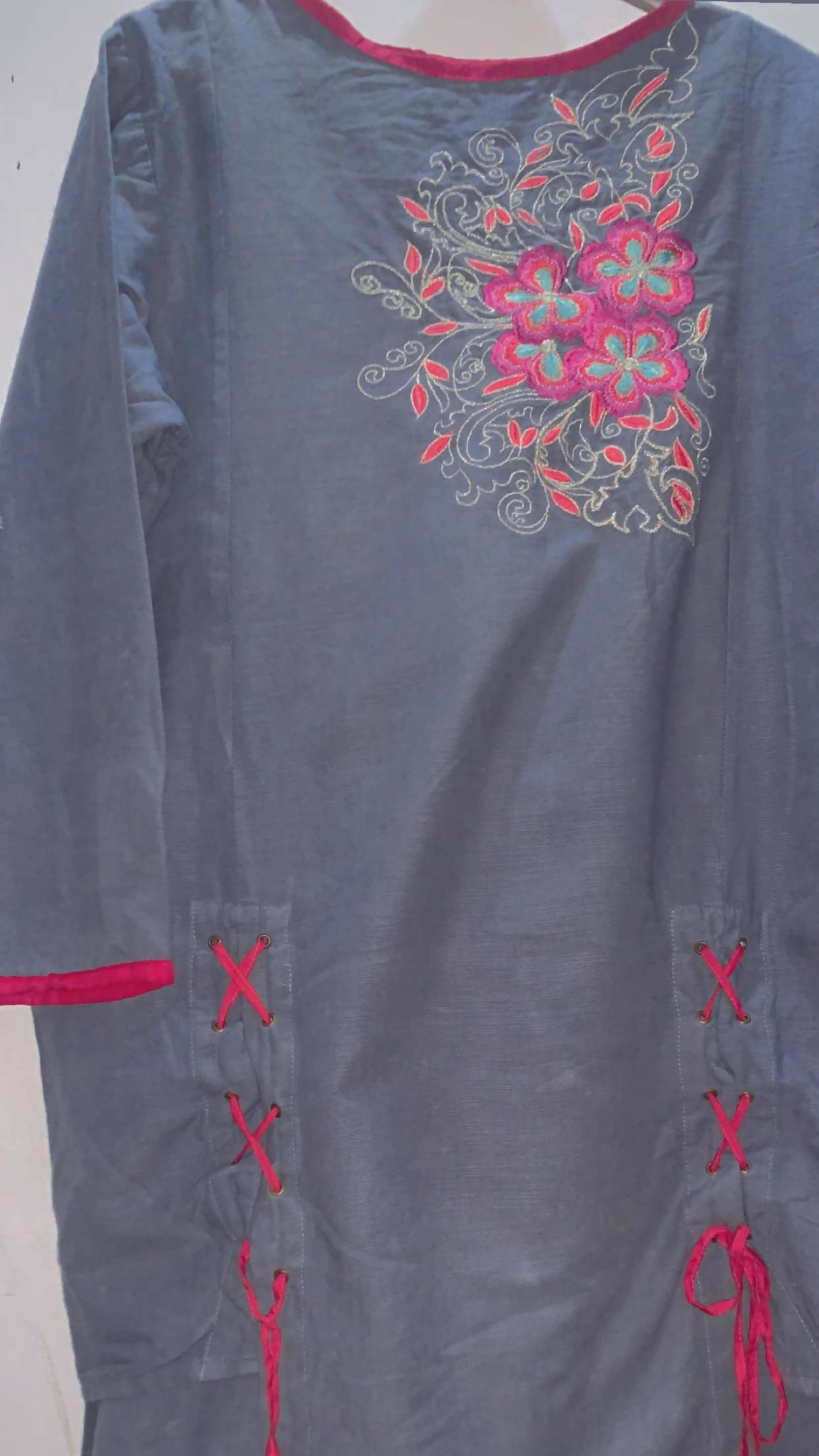 Polka Dot | Women Branded Kurta | Large | Preloved