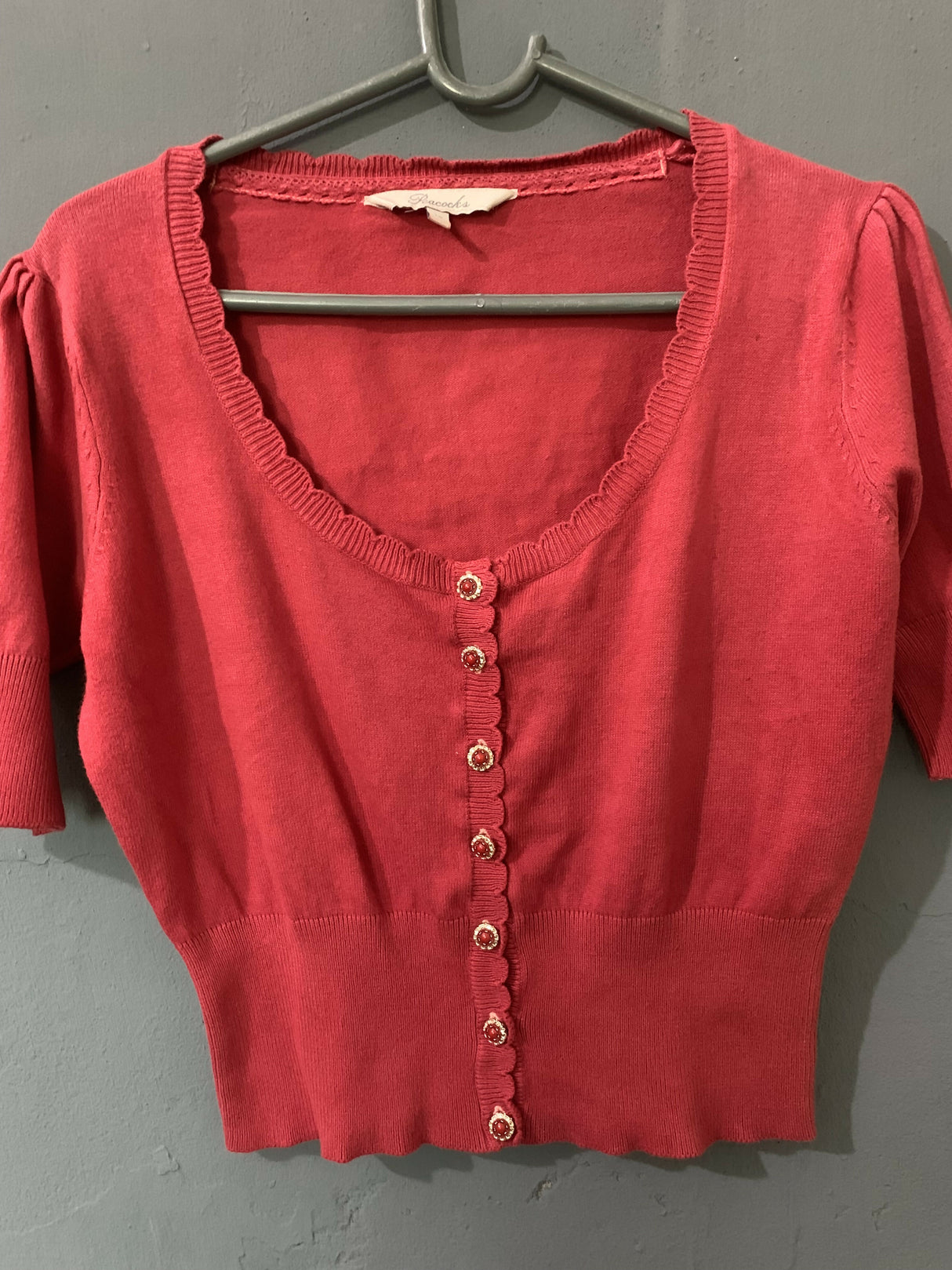 Women Red Top | Women Tops & Shirts | Medium | Worn Once