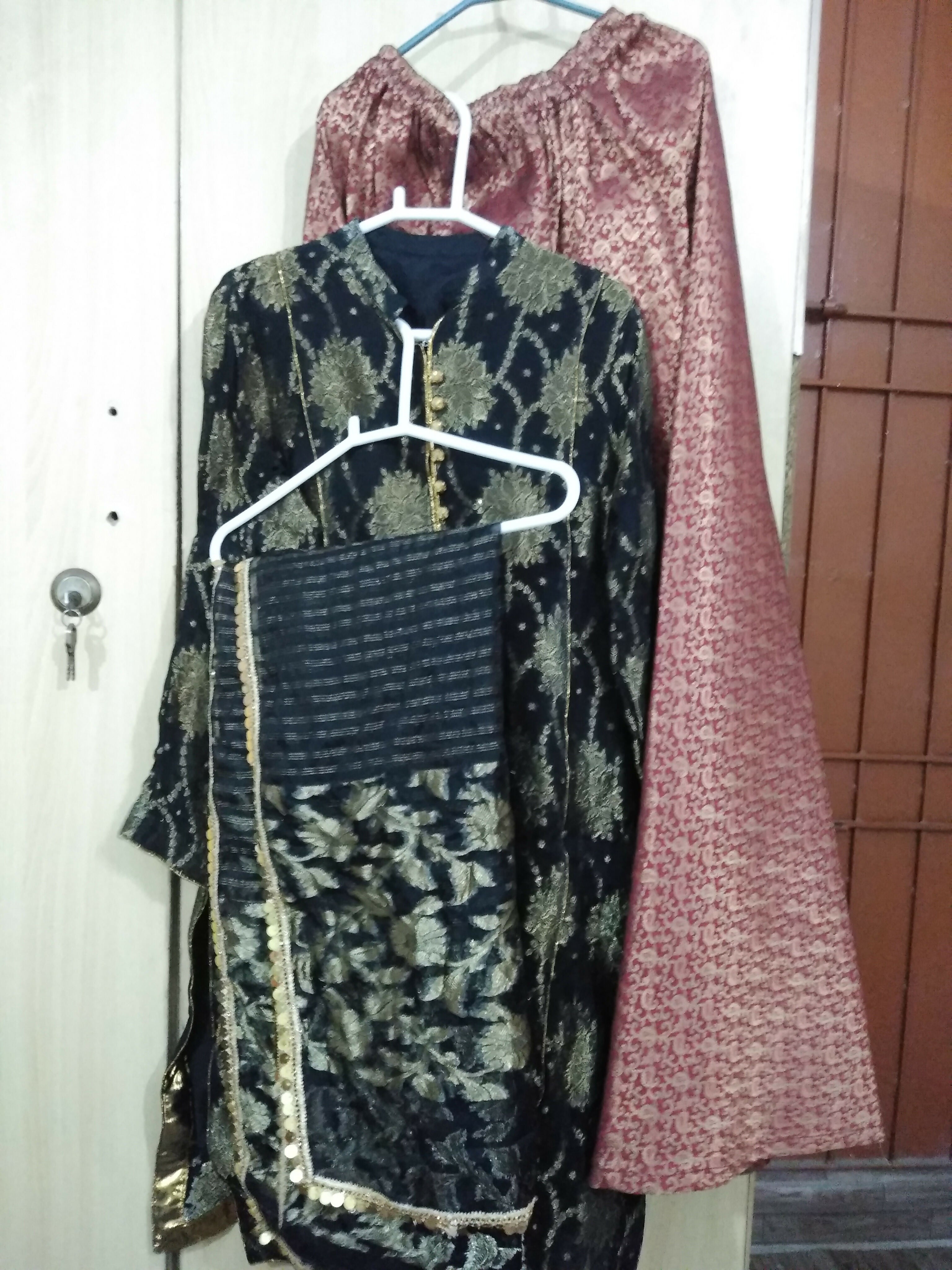 Black Banarsi Suit | Women Locally Made Formals | Medium | New