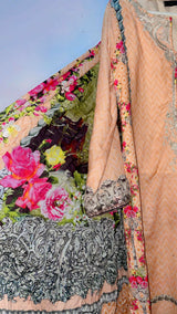 Bin Saeed | Women Branded Kurta | Medium | Peach | Preloved