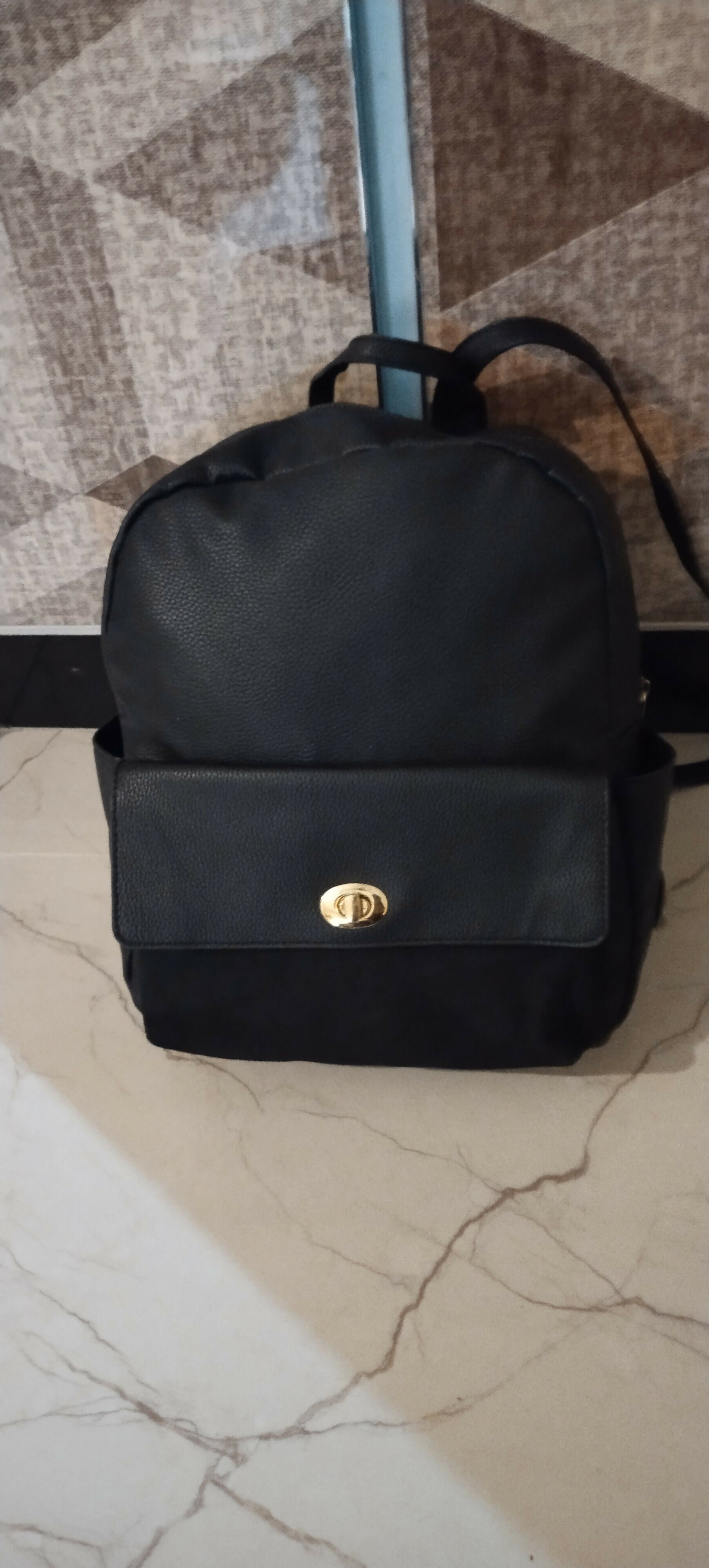 Black Genuine Leather Back Pack | Women Bags | Large | New