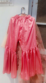 Angrakha Style Kurta | Women Locally Made Kurta | Peach | Medium | Worn Once