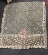 Elegant Embroidered 3PC Formal Suit l Women’s Frock & Maxi l Party wear | Medium | Worn once