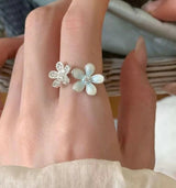 Double Flower Ring-00755 | Women Jewelry | Rings | Brand New
