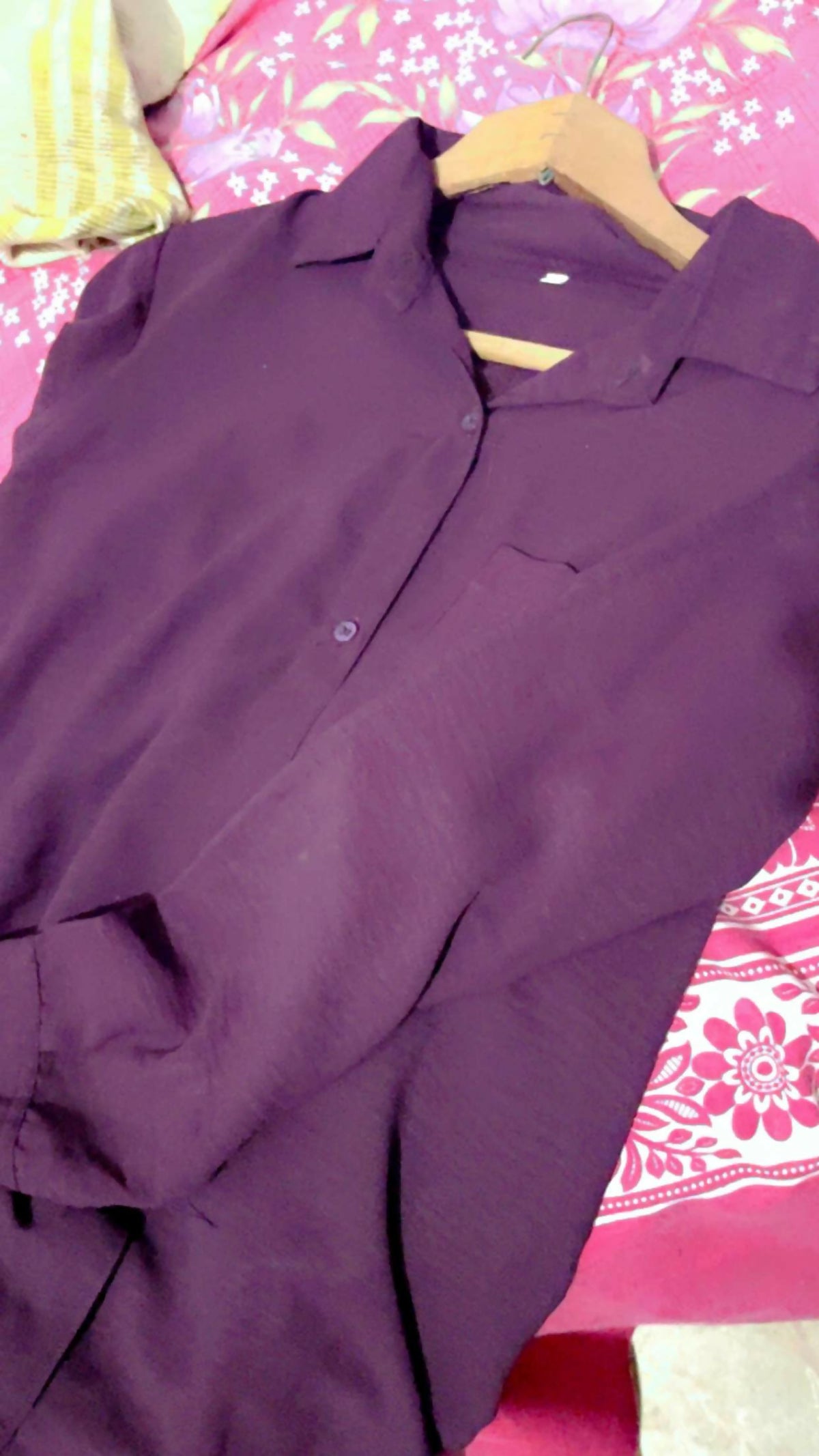 Plum Coord Set | Women Tops & Shirts | Small | Preloved