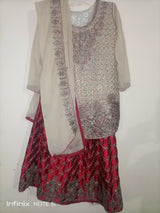 Girls Lehnga Suit | Girls Shalwar Kameez | Size : 26 | Worn Once