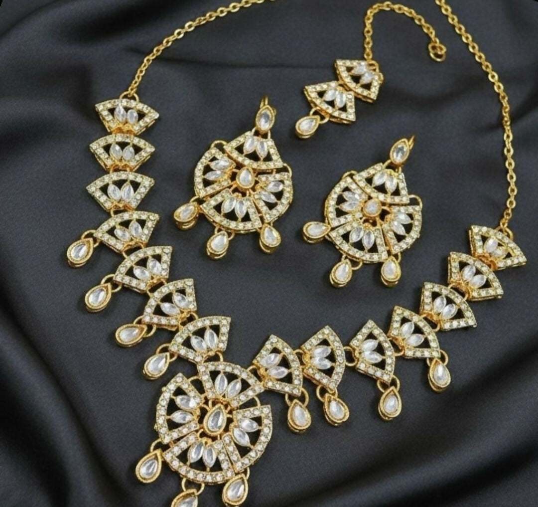 Marquise Tear Drop Necklace Set-00024 | Women Jewelry | Wedding Jewelry & Sets | Brand New