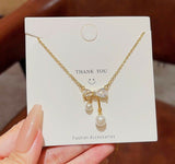 Bow/Pearl Necklace-00311 | Women Jewelry | Necklaces & Pendants | Brand New