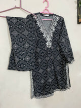 Khaadi | Women Branded Kurta | Black | Large | Worn Once