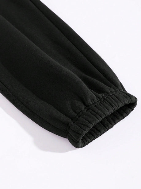 Buy SHEIN Thermal Lined Solid Sweatshirt With Joggers in Pakistan
