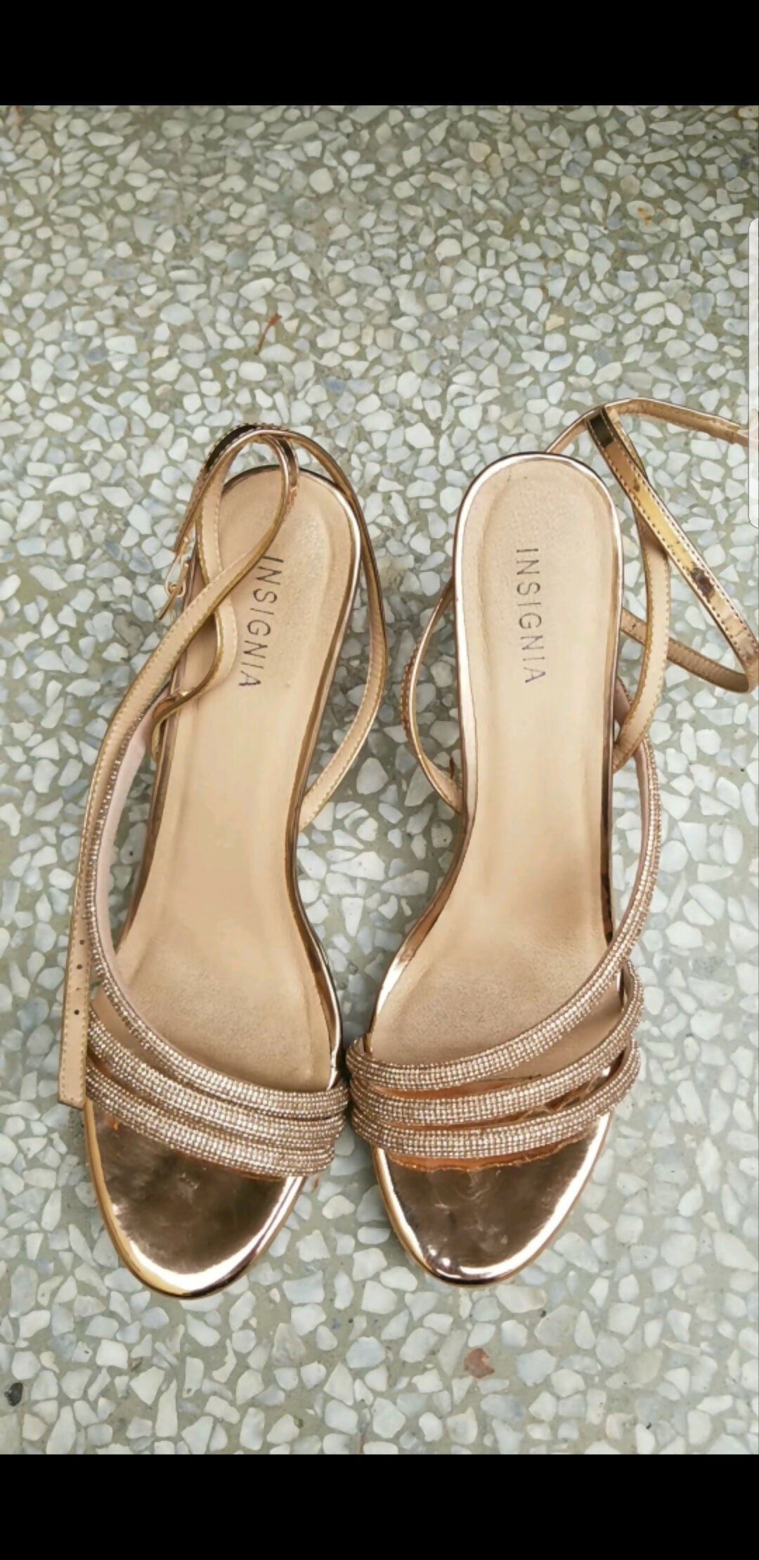 Insignia | Golden Heels | Women Shoes | Size: 40 | Worn Once