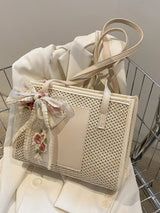 Buy Trendy Lightweight,Casual Bow Decor Straw Bag For Teen Girls Women College Students Perfect For College in Pakistan