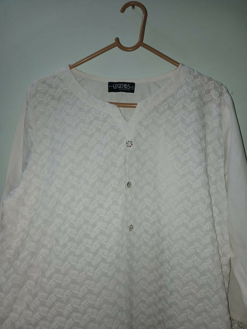 Legends | Women Branded Kurta | White | Large | Preloved