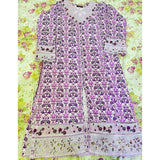 Embroided lawn 3Pcs | Women Locally Made Kurta | Medium | Purple | Brand New