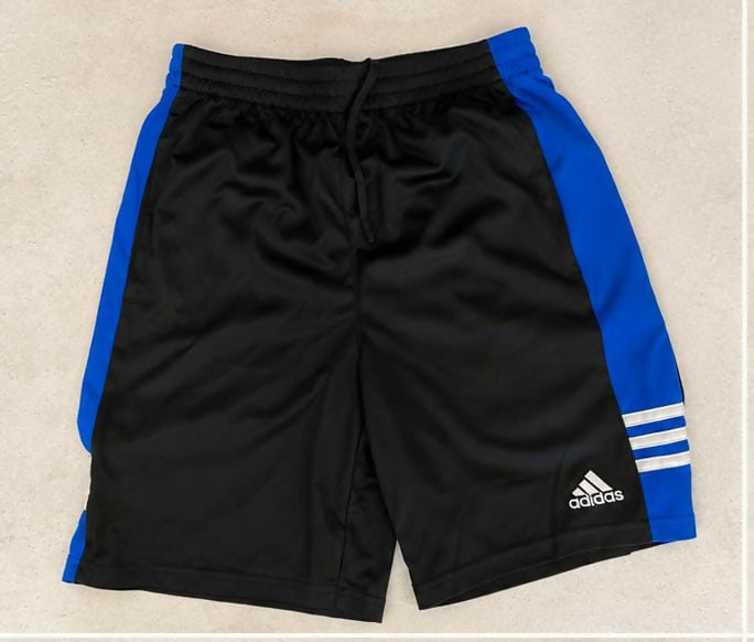 Adidas | Men Jeans & Bottoms | Shorts | Large | Black & Blue | Preloved