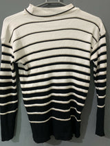 Girls Blacka & Whte Stripe Shirt | Kids | Girls Tops & Shirts | Size: 3 to 4 Yrs | Preloved