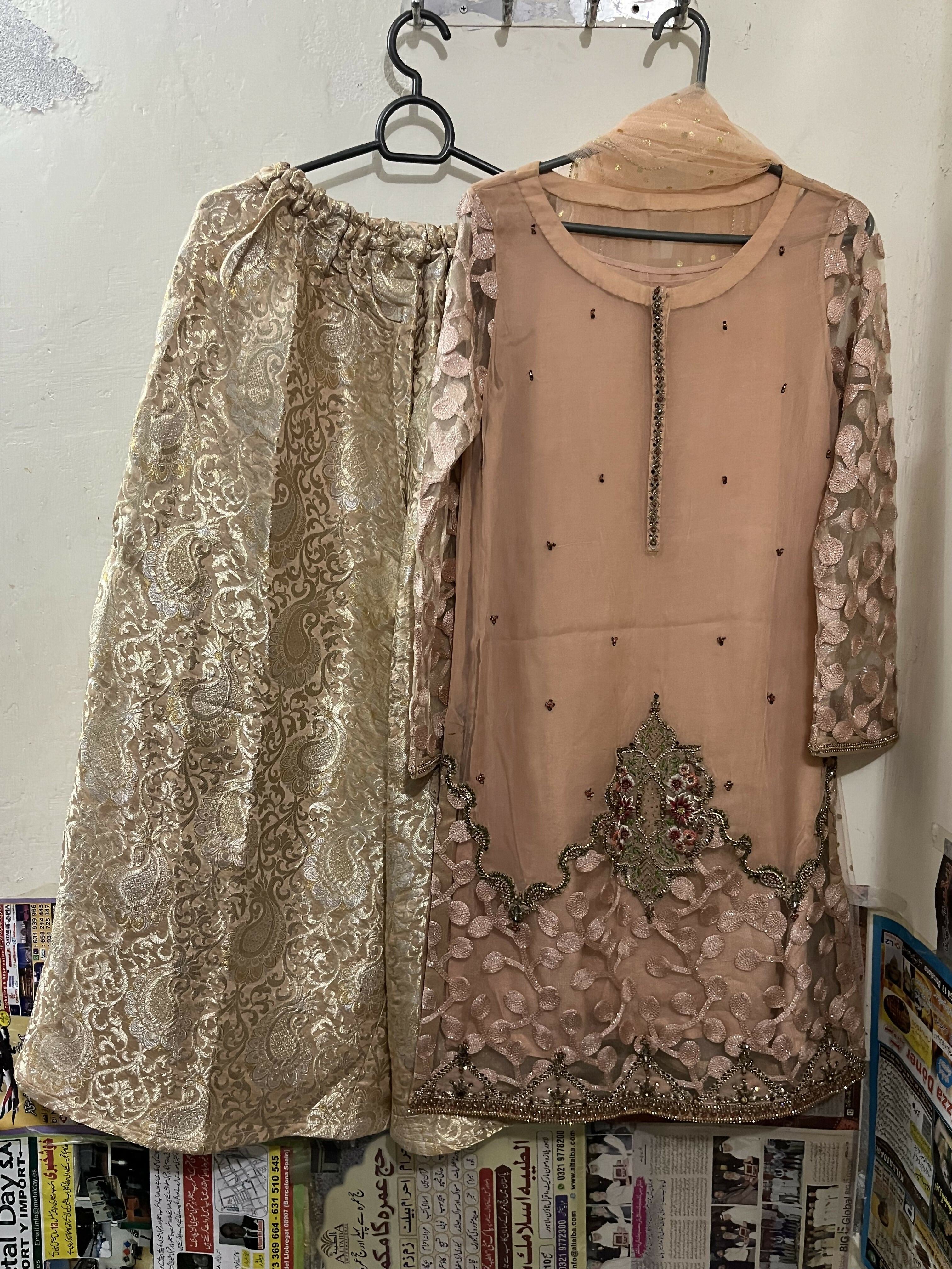 Nishat | Peach 4-PC Formal Suit | Women Branded Formals | Worn Once