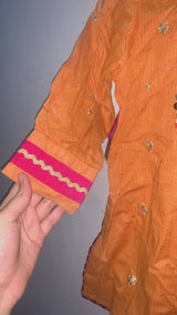 Fancy Yellow Gharara | Girls Skirts & Dresses| Size:3 to 4 years | Preloved
