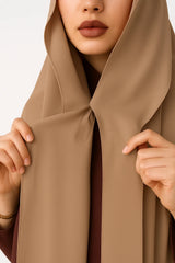 Georgette Hijab with Attached Cap + Magnet | Hijab and Scarves | Brand New