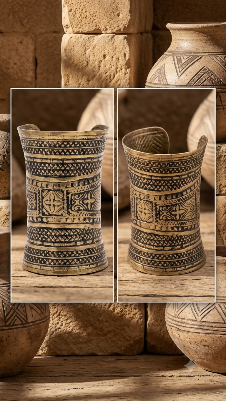 Ethnic | Women Jewelry | Bangles/Bracelets | Standard | Black & Golden | Worn Once