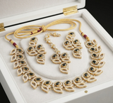 Leaf Round Necklace Set-00043 | Women Jewelry | Wedding Jewelry & Sets | Brand New