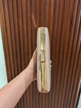 Champagne Gold Rhinestone Box Clutch | Women Bags | Clutches | Small | Brand New