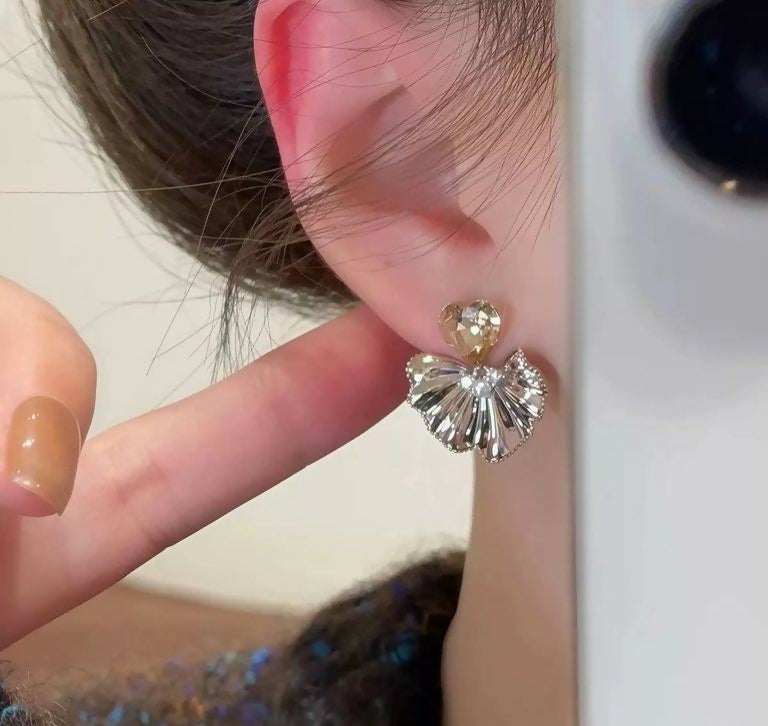 Heart Laef Drop Earring-00685 | Women Jewelry | Earrings | Brand New
