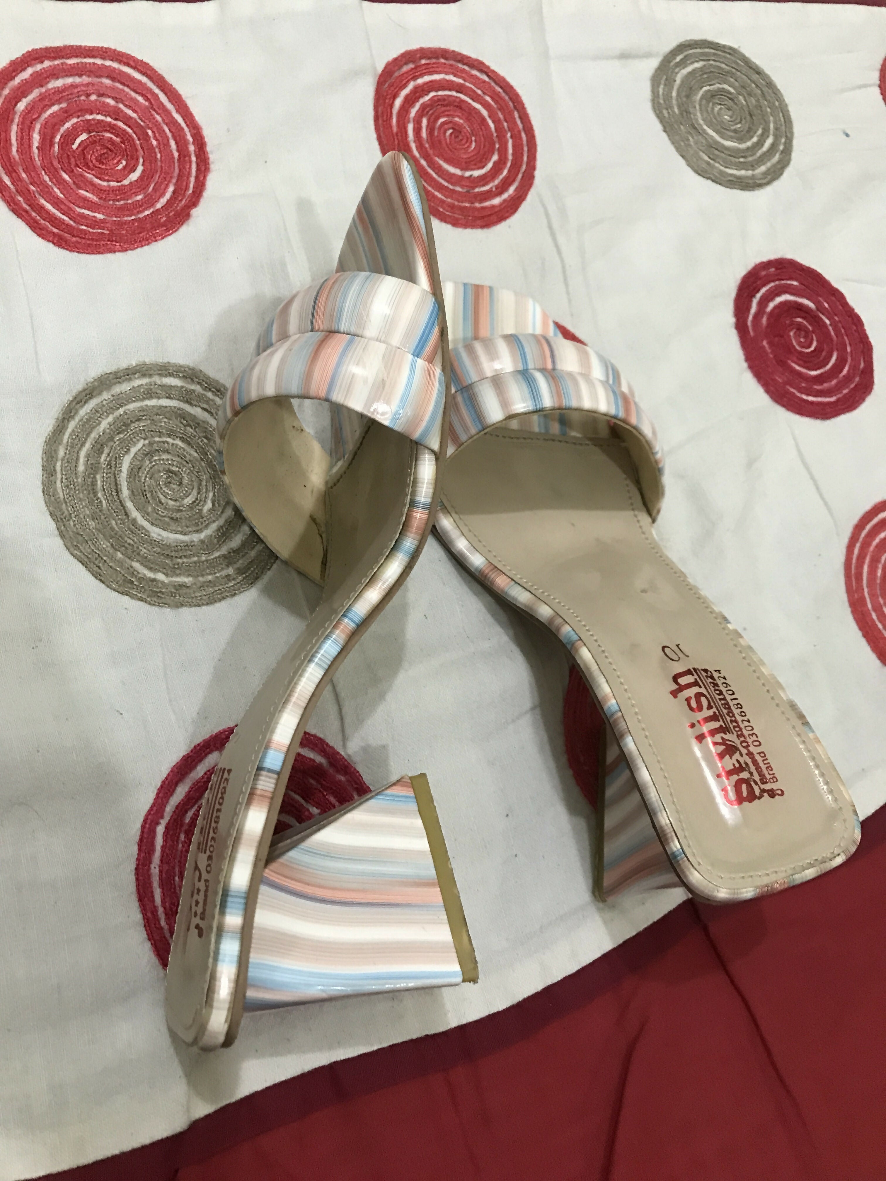 Beautiful Printed Heels | Women Shoes | Size: 10 | Worn Once