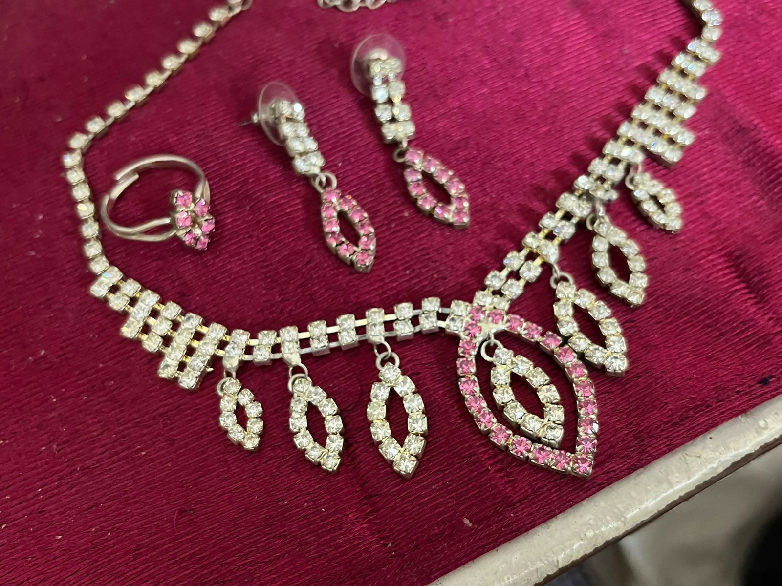 Imported from Saudia | Elegant Silver Necklace Set | Women Jewellery | Worn Once