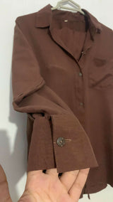 Western Brown Coord | Women Tops & Shirts | Medium | Preloved