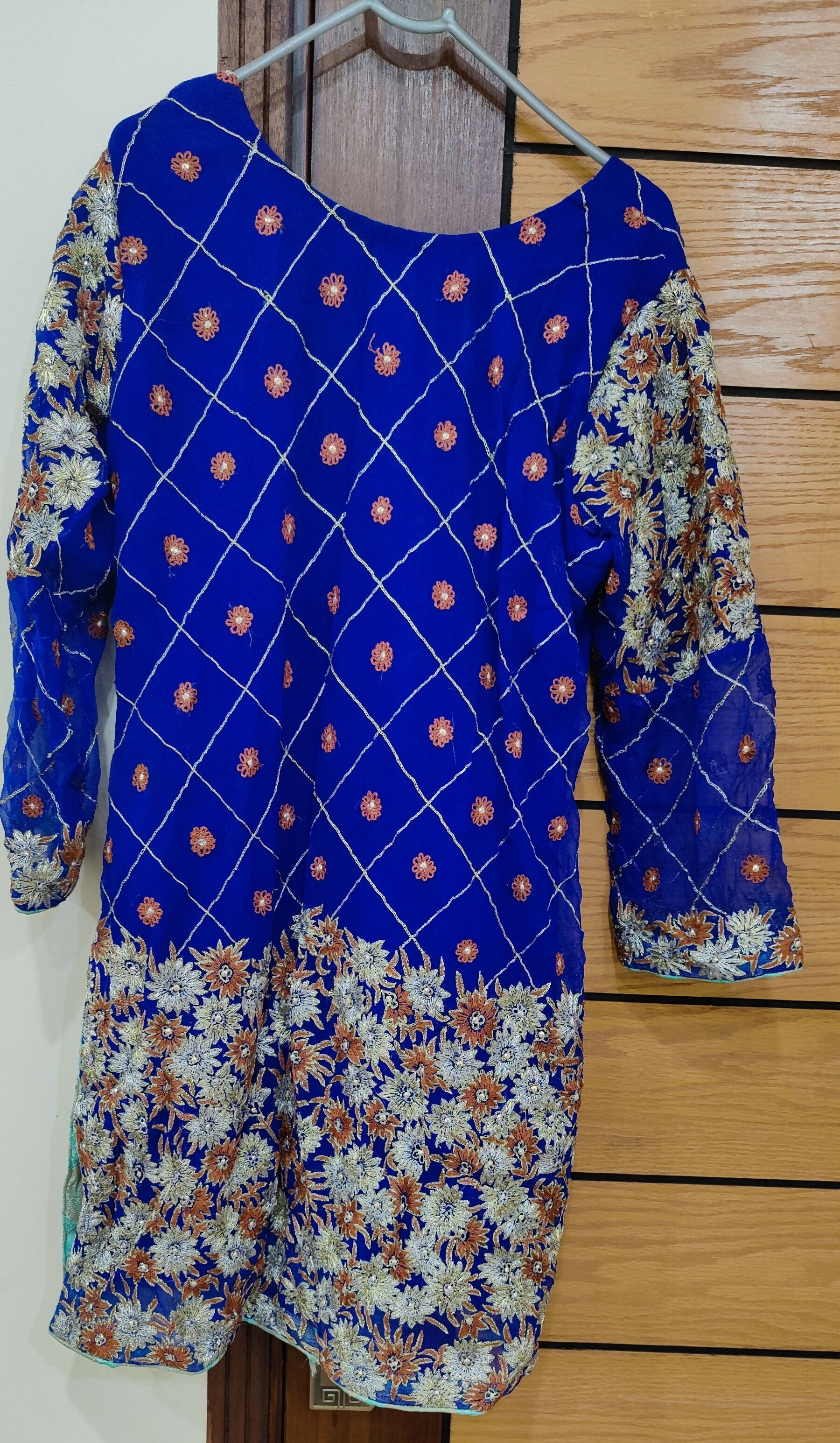 Blue Kurta | Women Locally Made Formals | Medium | Worn Once