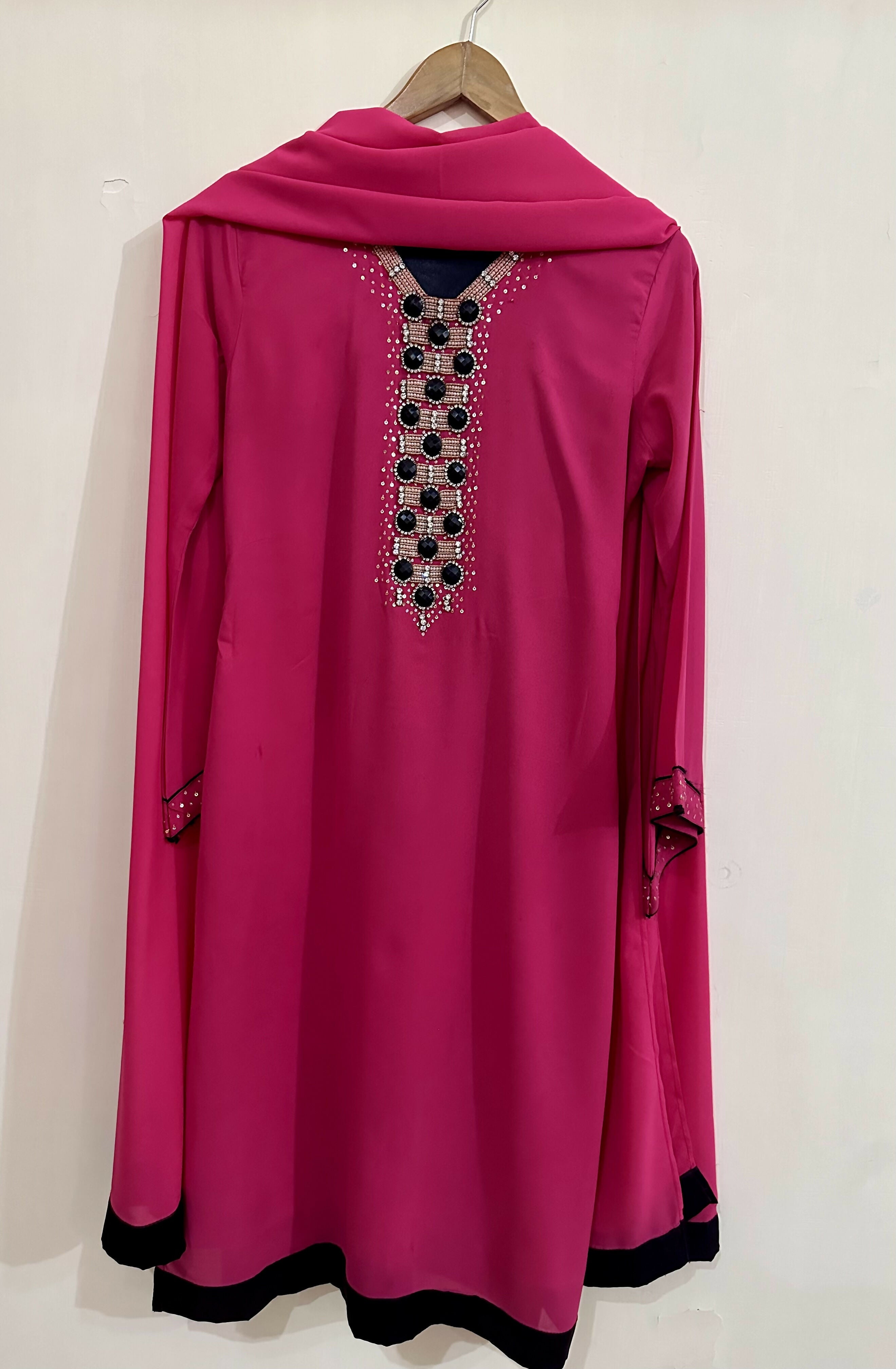 Pink 3 PC Suit | Women Locally Made Formals | Medium | Worn Once