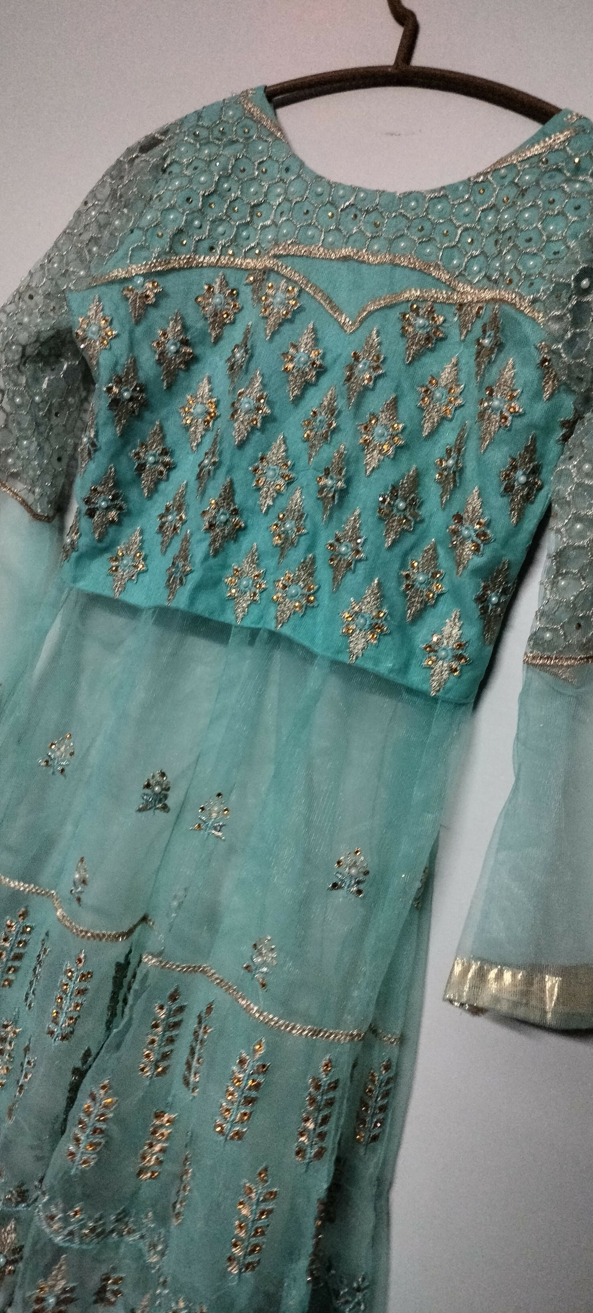 Embroidery Sharara | Women Locally Made Formals | Small | Worn Once