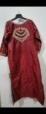 Beautiful 3PC Stitched Suit | Women Locally Made Formals | Medium | Worn Once