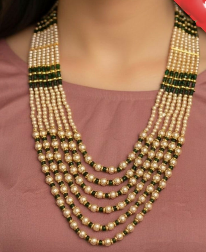 Pearl 7 Layered Mala - 00072 | Women Jewelry | Necklaces & Pendants | Brand New