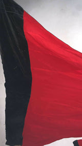 Crimson & Black Modest Maxi | Women Frocks & Maxis | Medium | Preloved