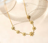 Flower Stainless Steel Necklace-284 | Women Jewelry | Necklaces & Pendants | Brand New