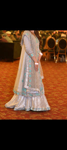 Formal Dress | Heavy embroidered party wear| Wedding, Engagement, Walima dress|| Medium | Preloved