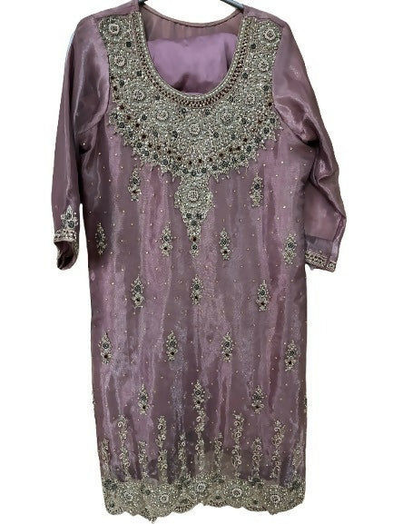 Embroidered 3PC Stitched Suit | Women Locally Made Kurta | Medium | Worn Once