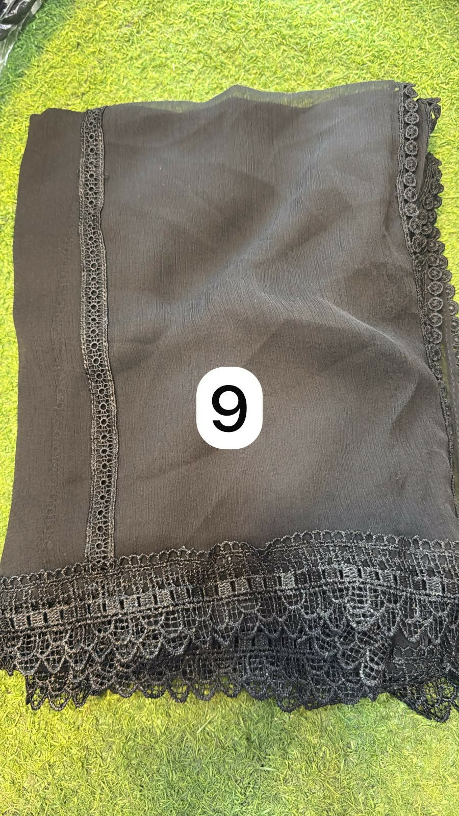 Dyeable Chiffon Lace Dupatta | Women Accessories | Duppata | Large | Brand New