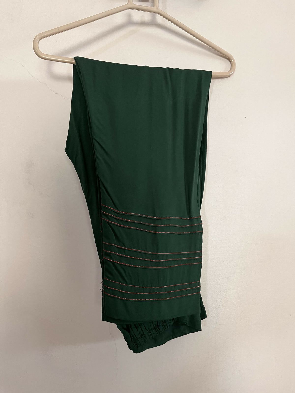 Green & Red Embroidered 2Pc | Women Locally Made Formals | Small | New