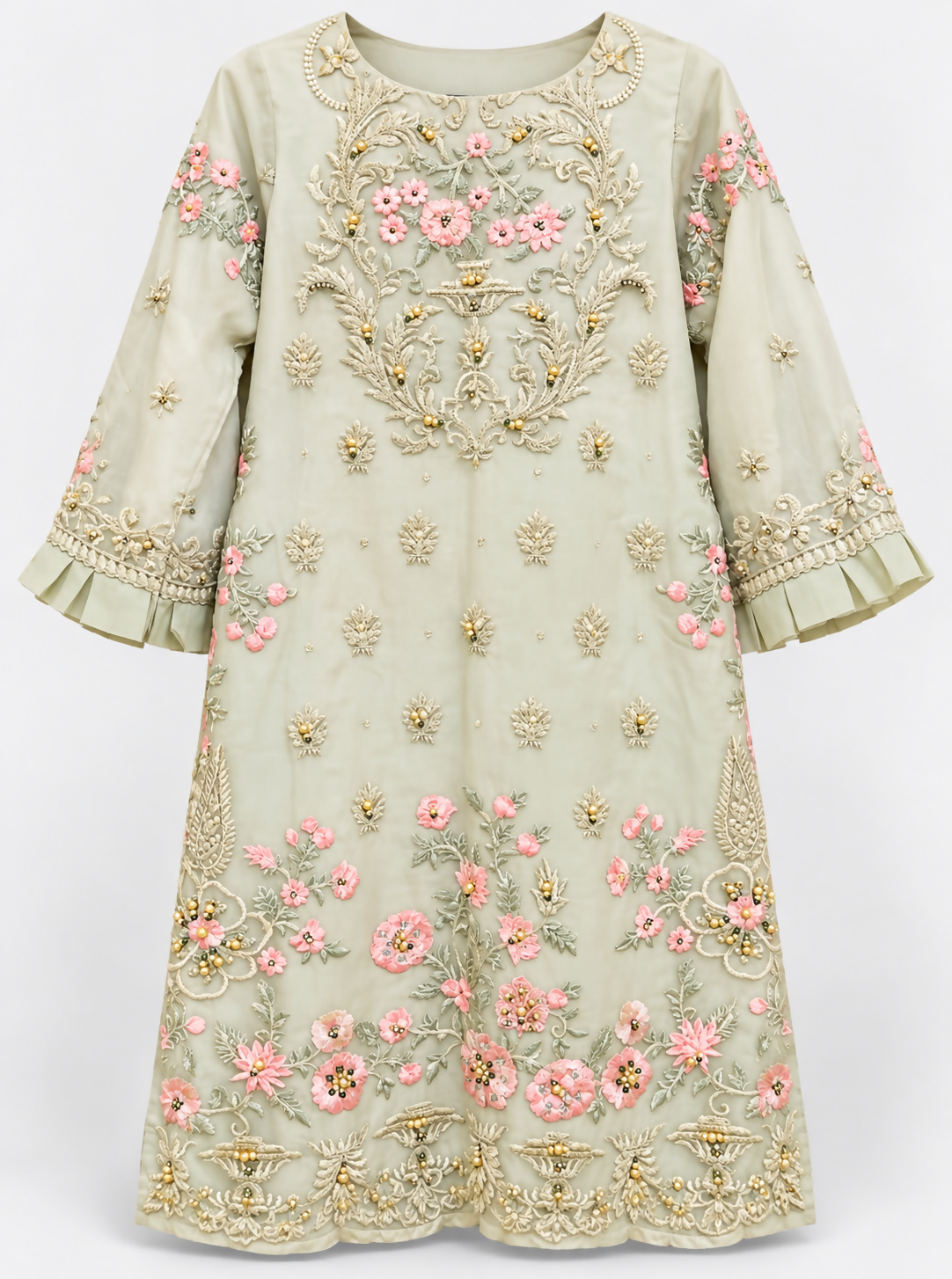 Sadabahar | Women Branded Formals | Light Green | Small | Worn Once